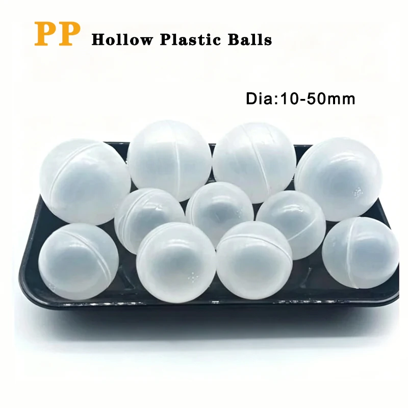 1~100Pcs White Delrin Polypropylene( PP) Hollow Plastic Balls Diameter 10/12/15/15.75/19.05/20/22/25/25.4/28.5/30/33mm-50mm