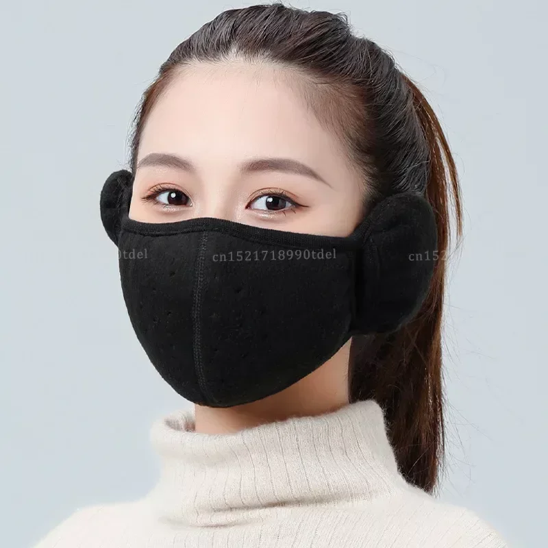 Fashion Winter Half Face Mask Thermal Fleece Ear Mouth Cover Neck Warmer Windproof Cycling Snowboard Ski Hiking Sport Scarf