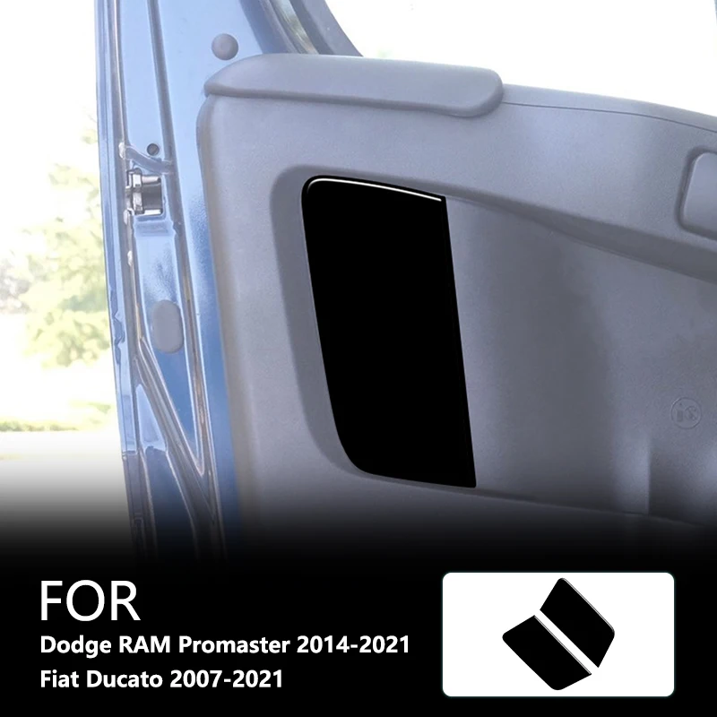 Upper Door Panel Brand New ABS Gloss Black Stickers For Dodge RAM Promaster 14-21 Fiat Ducato 07-21 Car Interior Accessories