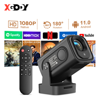 XGODY 4K Projector Native 1080P Autofokus Gimbal 5 Pro Android 11.0 330ANSI Dual Wifi Bluetooth Home Theater Cinema
