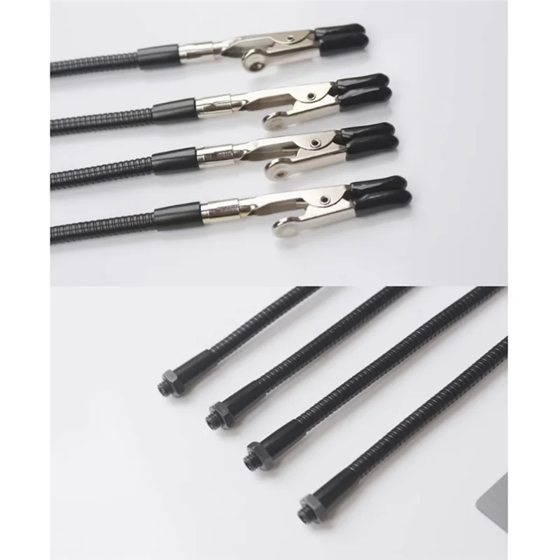

ABBO-Universal Third Helping Hands Soldering Aid Tool PCB Board Holder With 4Pcs Metal Flexible Arms For TS101 TS80P SH72