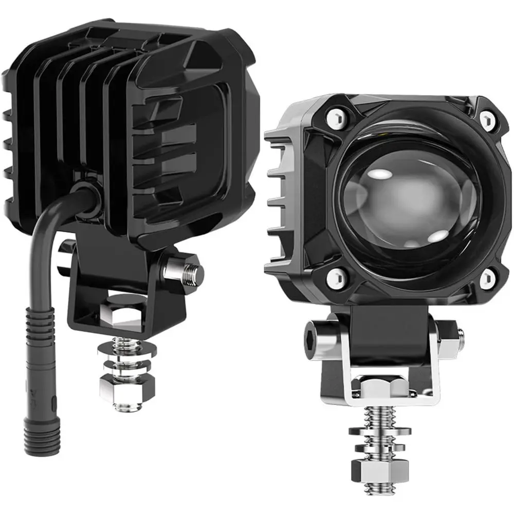 

Комплект светодиодных противотуманных фар для мотоцикла с водонепроницаемыми кронштейнами и жгутом проводов для внедорожного вождения