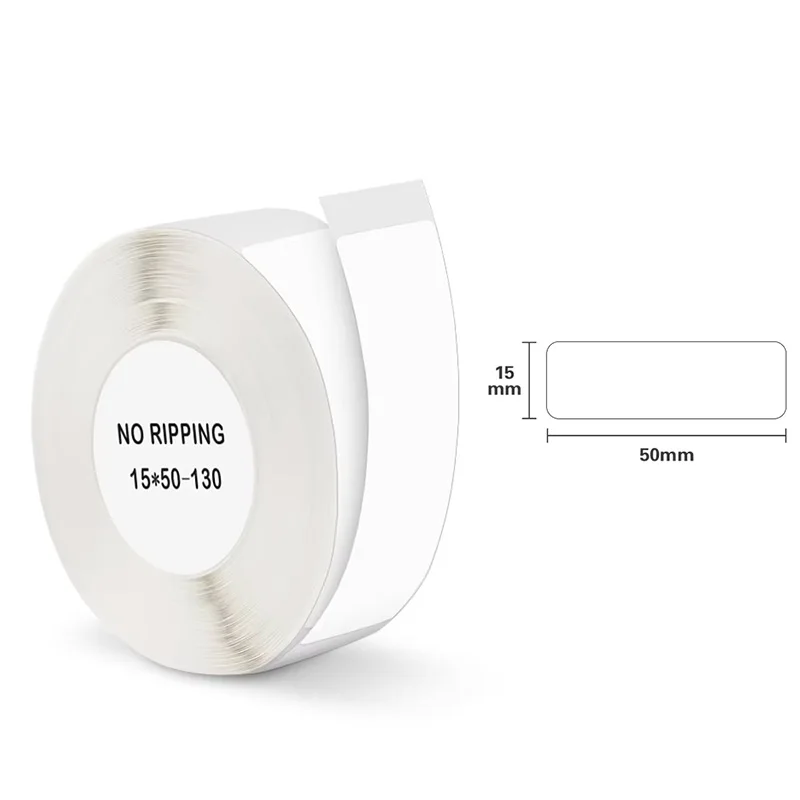 ¡Papel especial para uso especial! Rollo de papel de etiqueta, 15*30mm 12*30mm 15*50mm, pegatina adhesiva impermeable, imprime claramente y se pega duradera
