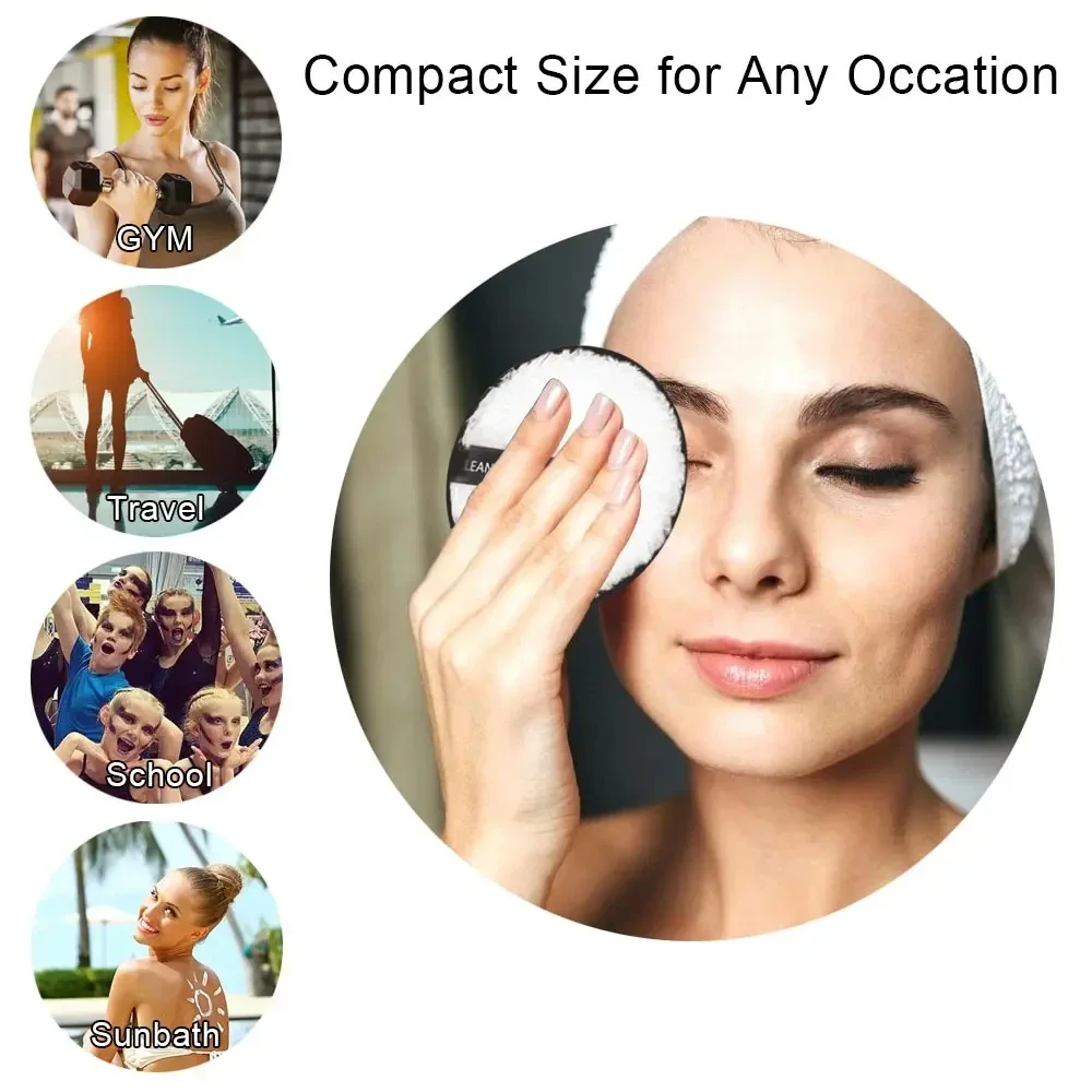 1Pcs Makeup Remover Microfiber Puff Facial Body Clean Sponge Water Lazy Remove Powder Soft Face Cleansing Make Up Cosmetic Tools