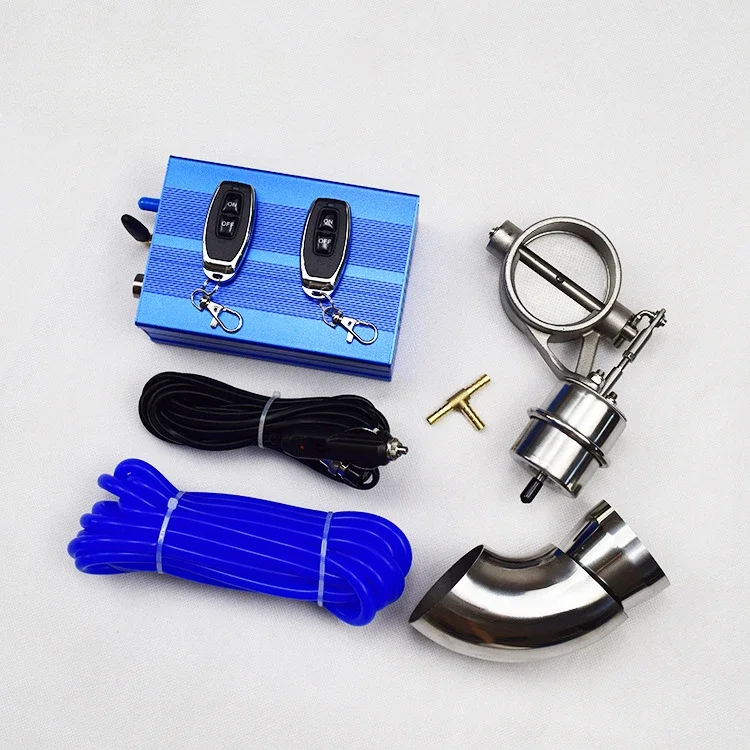 Car modified exhaust pipe remote control variable self-contained vacuum exhaust valve kit