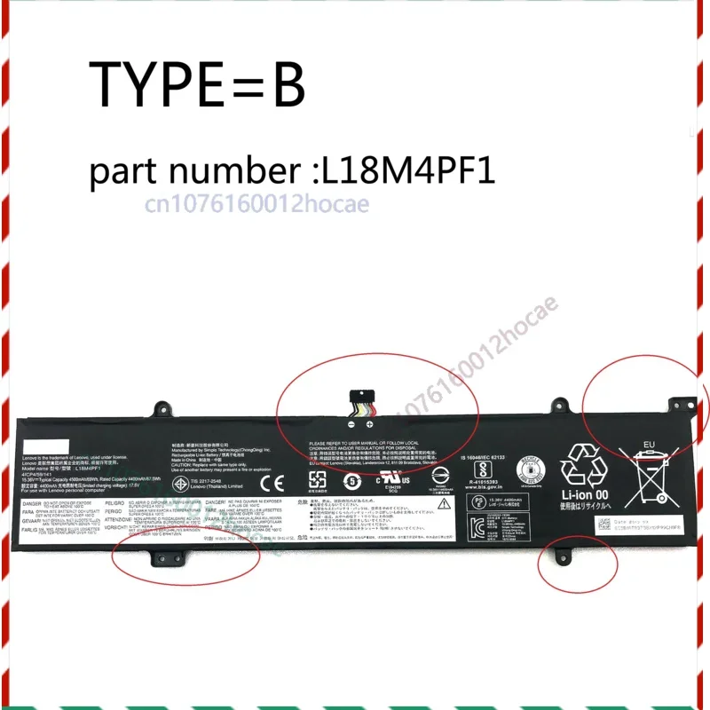 حقيقي الأصلي 69Wh L18M4PF1 L18D4PF1 5B10T83738 5B10U65276 بطارية لليوجا S740-15IRH اليوغا C940-15IRH