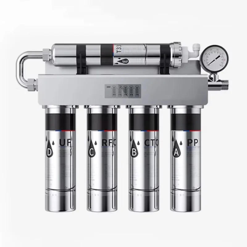 90L Smart Stainless Steel Wall Mount Manual Kitchen Faucet Water Purifier