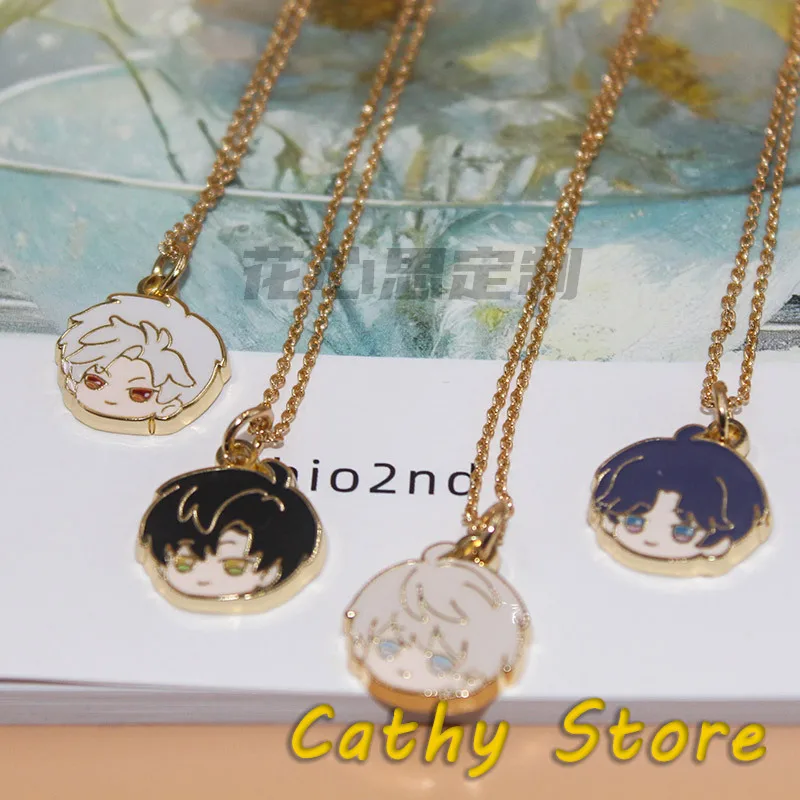 

Love And Deepspace Sylus Rafayel Zayne Xavier Enamel Metal Pendant Peripheral Necklace Cartoon Bracelet Amulet Pendants Ornament