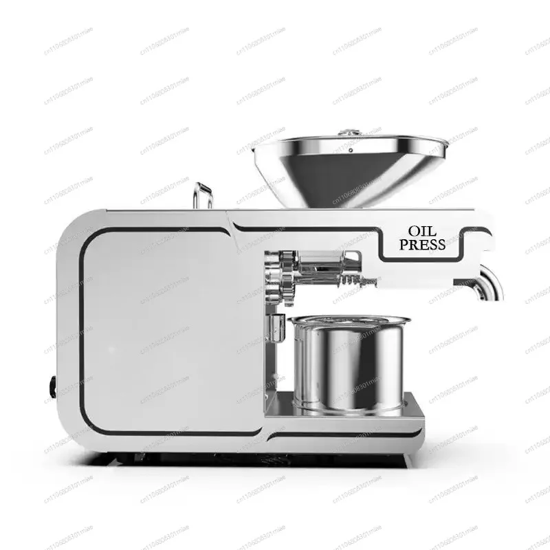 Commercial Hydraulic Cold Oil Extractor Machine with Water Cooling System, Manual Cold Press Oil Making Equipment