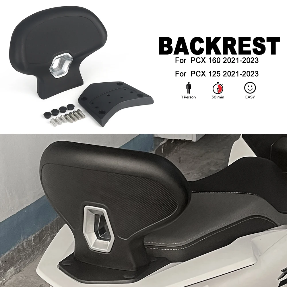 

For Honda PCX 160 PCX160 PCX 125 PCX125 2021-2023 2022 Motorcycle Accessories Rear Passenger Seat Backrest Cushion Back Rest Pad