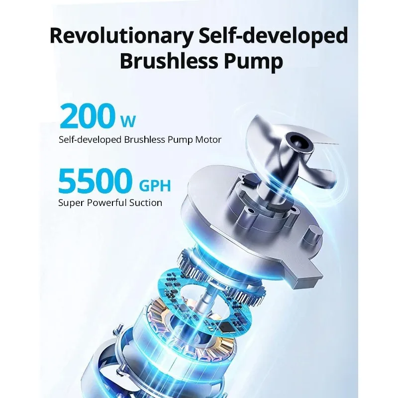 Beatbot AquaSense 무선 로봇식 수영장 진공 청소기 - 지능형 경로 최적화, 바닥, 벽 및 워터라인 청소