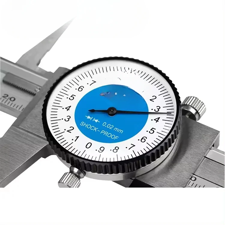 Dasqua สแตนเลส 4 การใช้งาน 0-100 มม.0-150 มม.0-300 มม.Calibradores Dial Caliper Vernier Shock-proof เกียร์