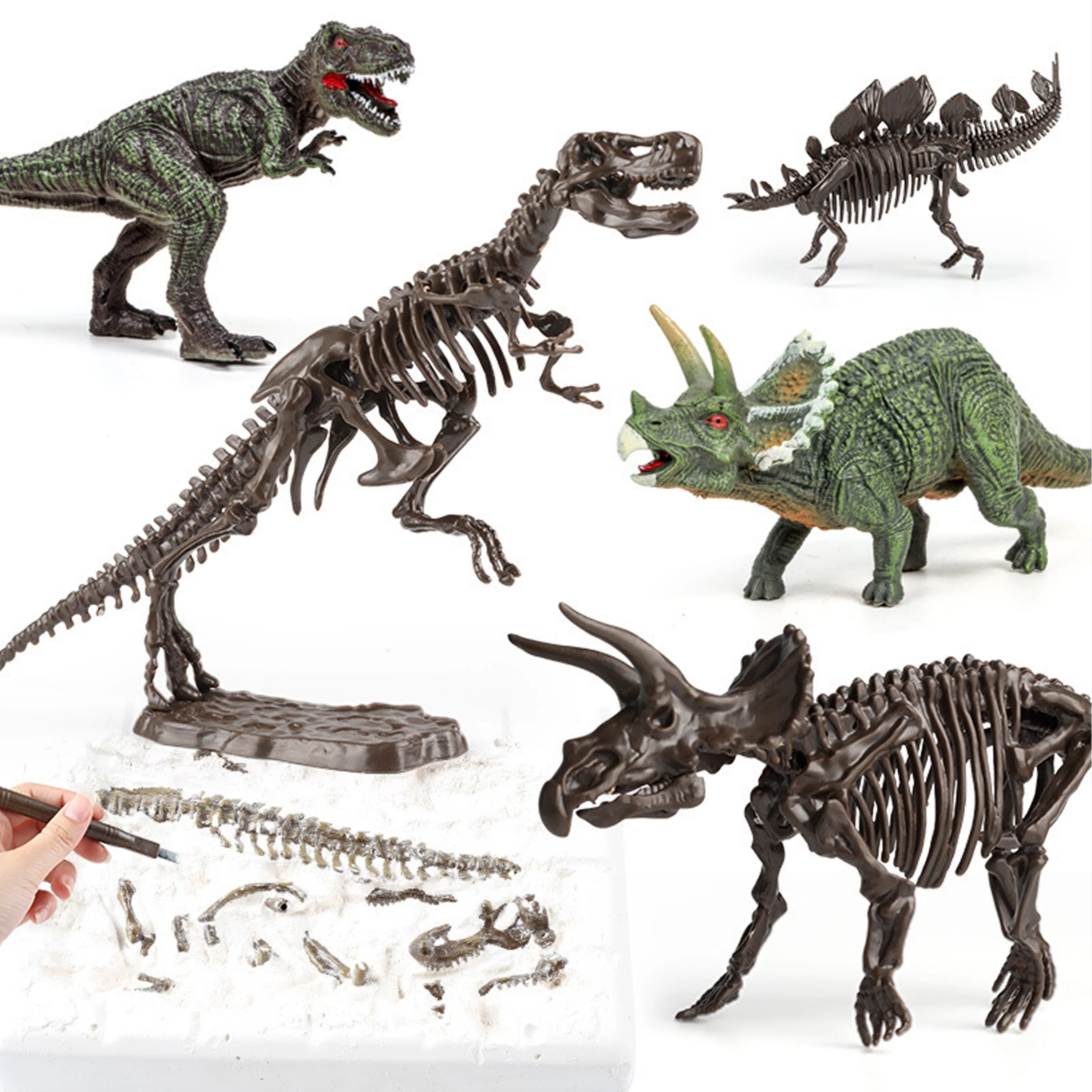 

Jurassic Dinosaur Fossil Dig Kit-Exciting STEM Adventure Toy for Kids Hands-On Discovery for Young Dino Explorers Christmas Gift