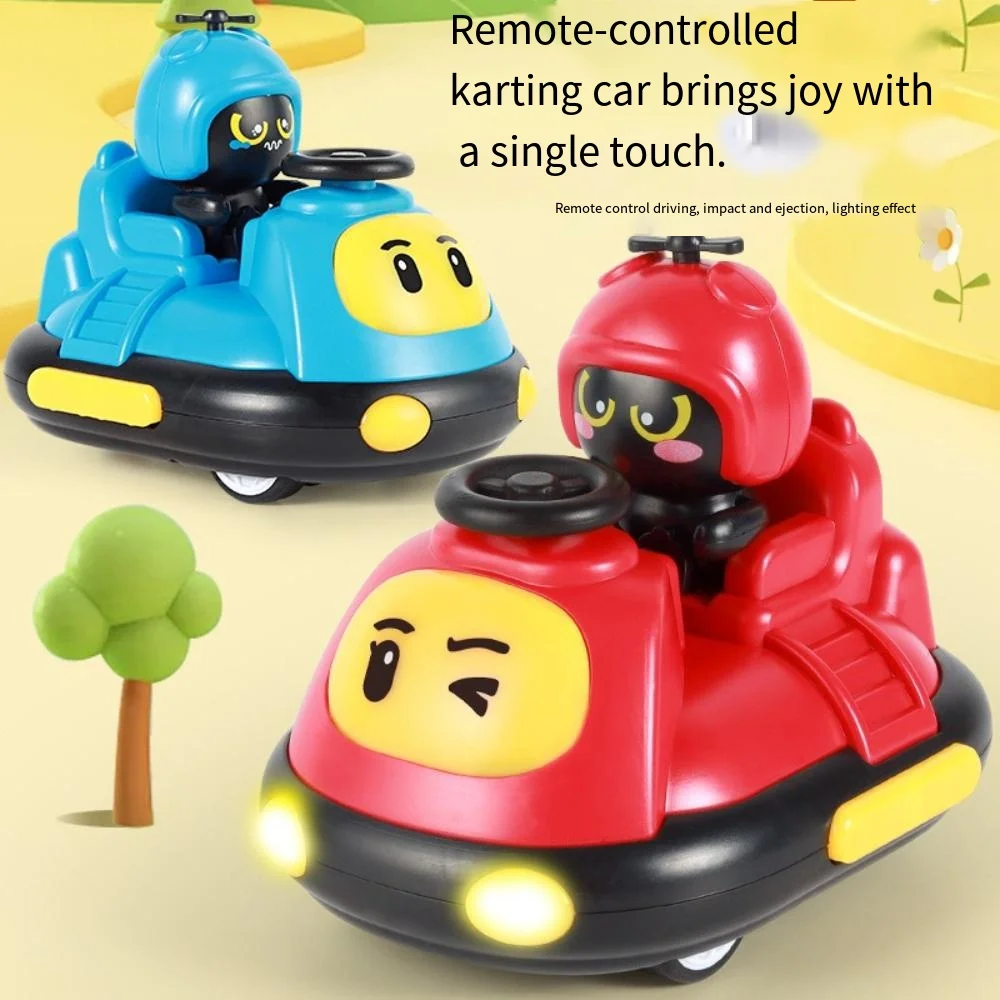 Dual Remote Control Battle Kart Bumper Car Set Interactive Family Drift Crash Push Toy Competitive Racing Game Toy Ideal Present