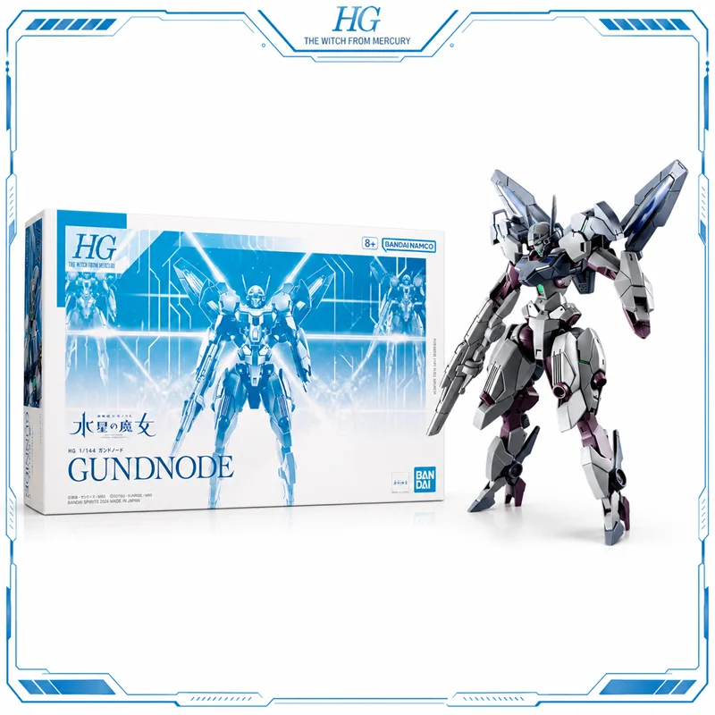 Bandai Original Gundam HG 1144 Gundnode The Witch from Mercury Anime Action Figure Premium Assembly Plastic Model Kit Toy Gift