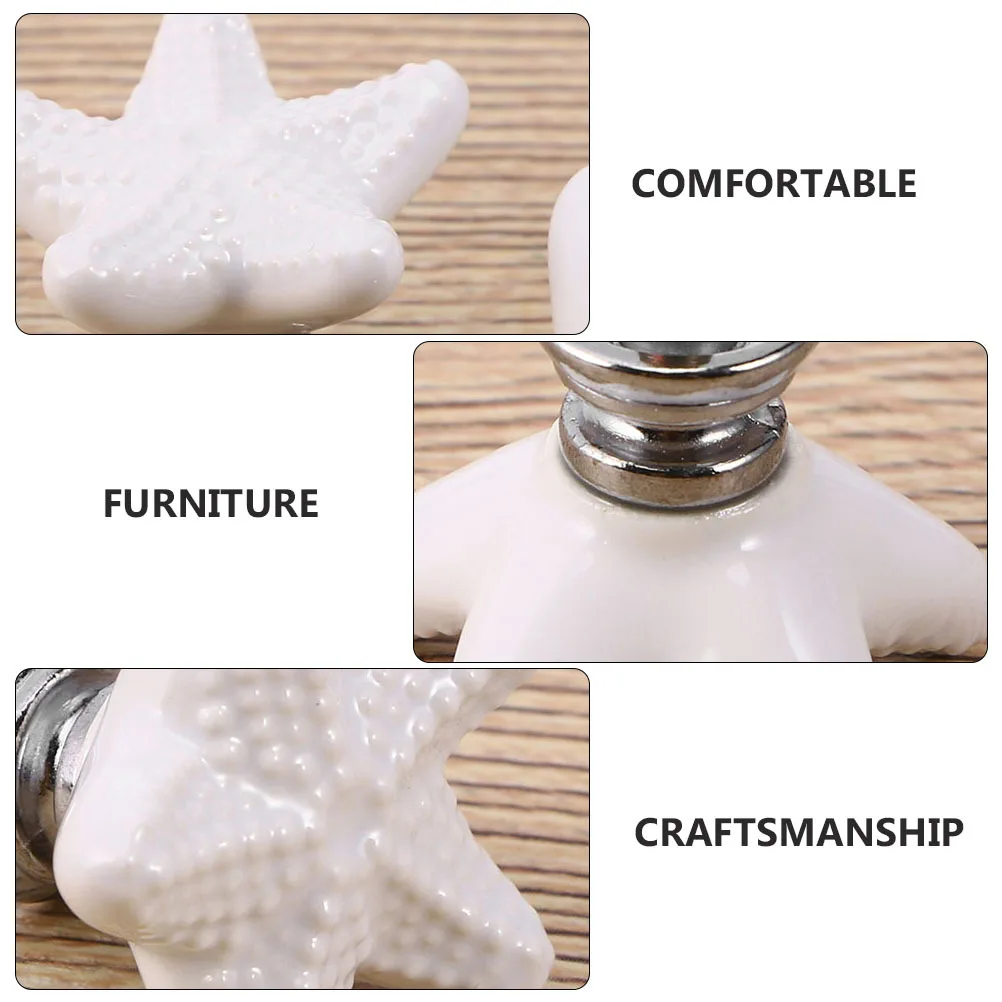 

8 шт., керамические мебельные дверные ручки шкафа, гладкие, удобные, прочные ручки для ящиков, домашний декор, дверная ручка