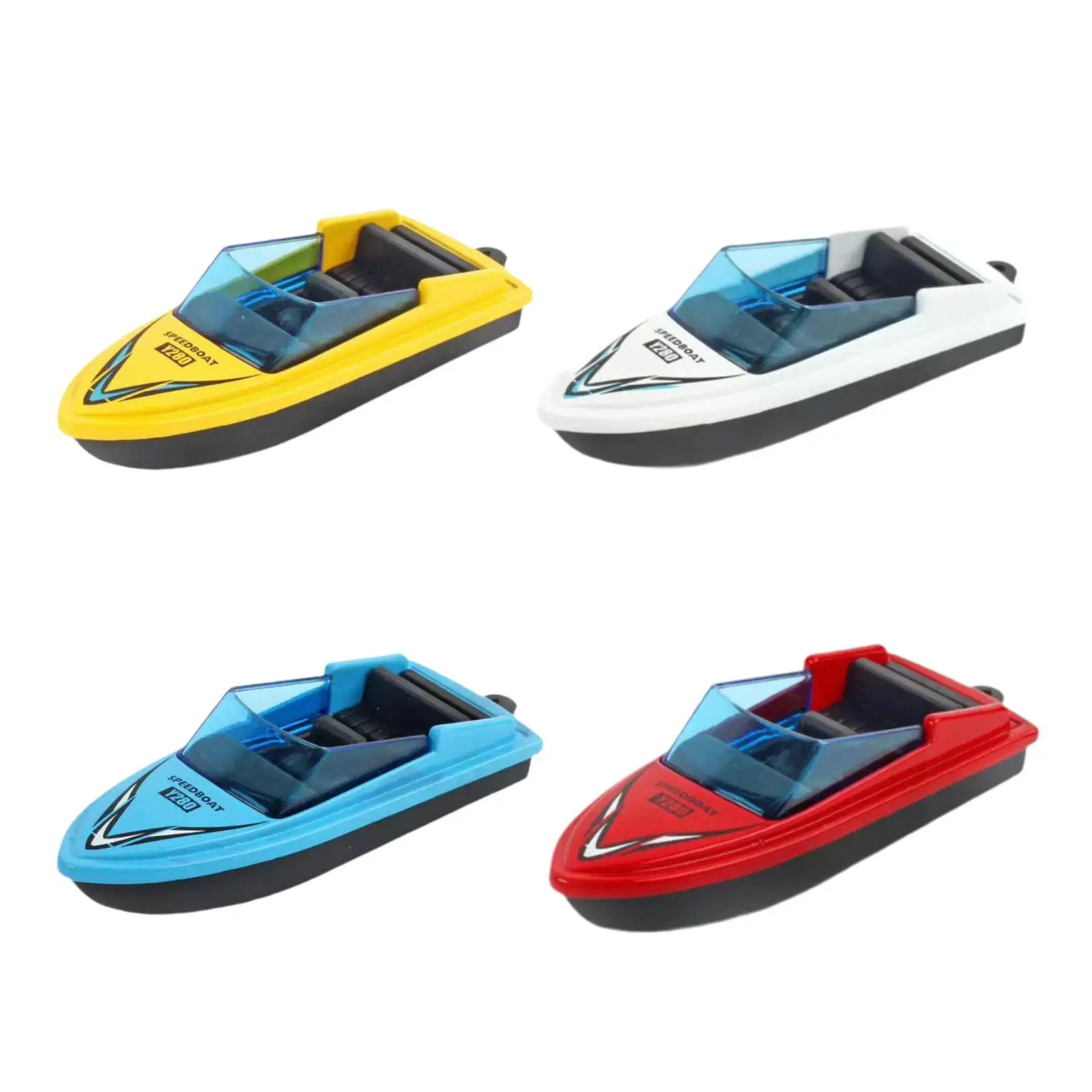 Motorboat Model Toys Desktop Boat Ornament for Toddlers Children Age 3-12+