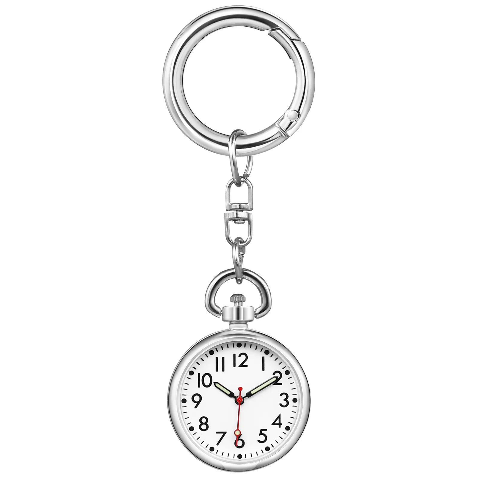 Llavero de enfermera, reloj de bolsillo luminoso de cuarzo para personal médico, reloj Fob pequeño con Clip, regalo para profesionales de enfermería