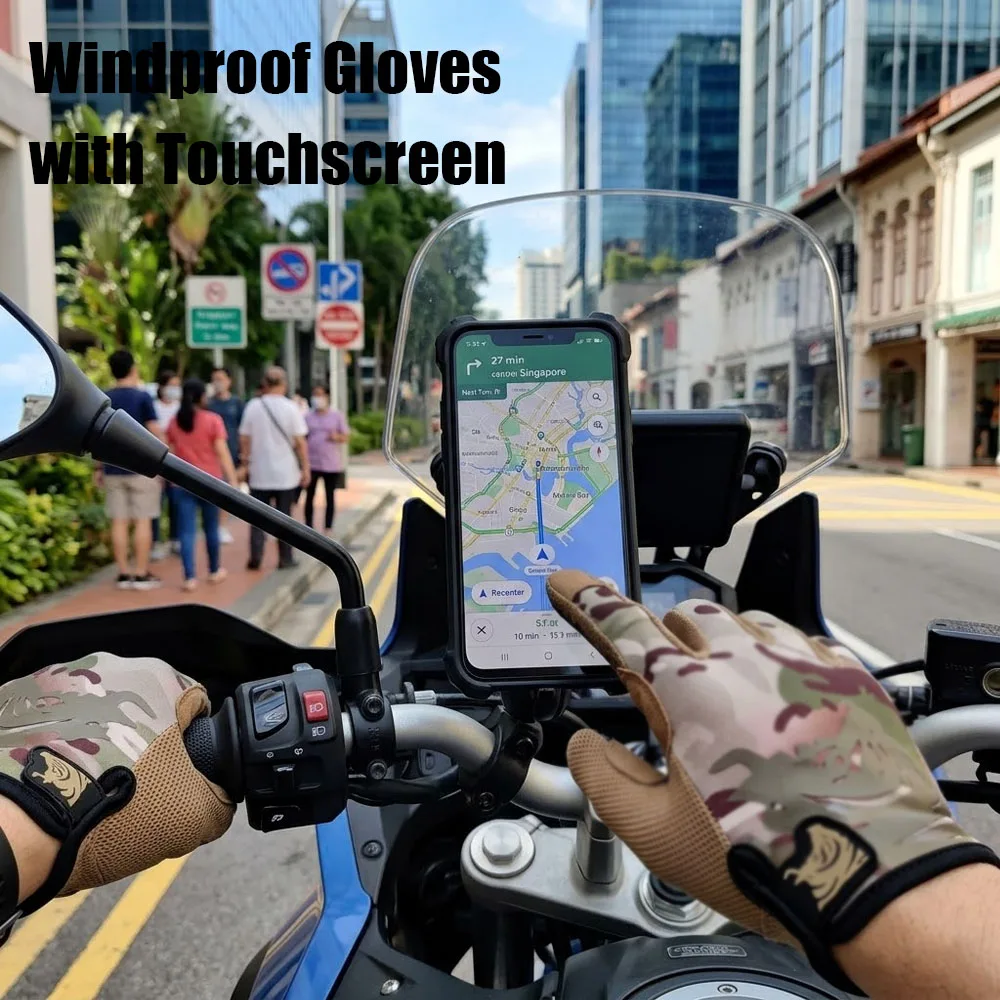 

Full Finger Tactical Gloves Touch Screen Anti-slip Wear-resistant Protective Gloves for Outdoor Cycling War Game Airsoft
