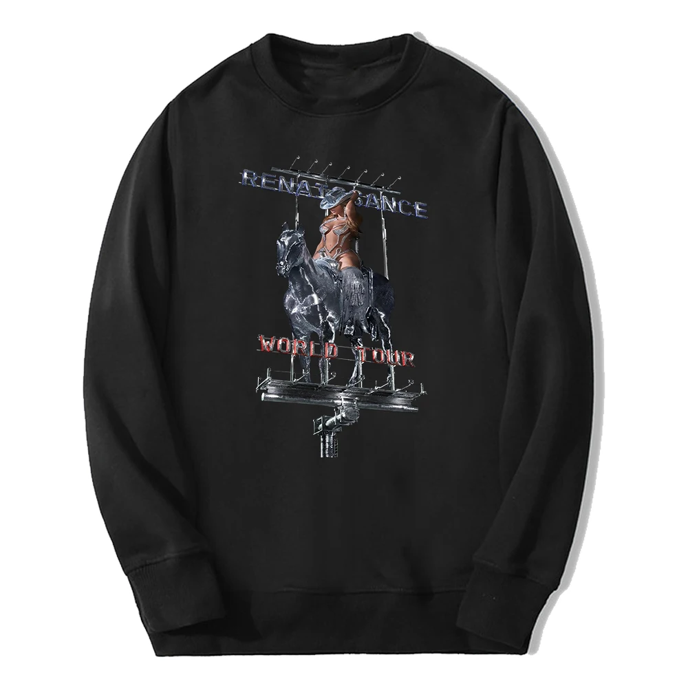 Beyonce 2023 Renaissance World Tour Merch Crewneck Long Sleeve Streetwear Men Women Sweatshirt Fashion Clothes