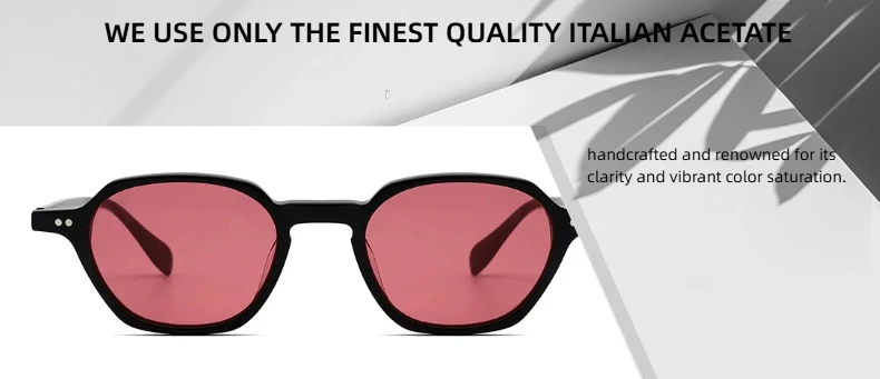 ChicOptix Retro Klassische Mode Frauen Sonnenbrille Männer Marke Designer Hohe Qualität Acetat Sonnenbrille UV400 Metall Scharnier Nylon Objektiv – Detail 2