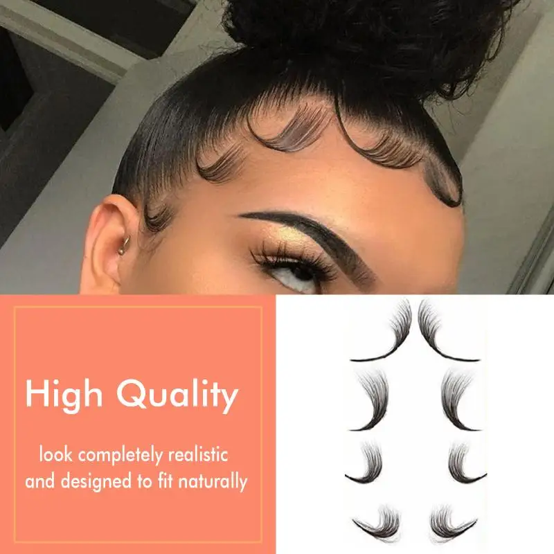 Tymczasowa naklejka Linia włosów Tatuaże Naklejka Fałszywe dziecięce krawędzie włosów Szablon Naturalne kręcone Nowe narzędzie do stylizacji włosów Hot