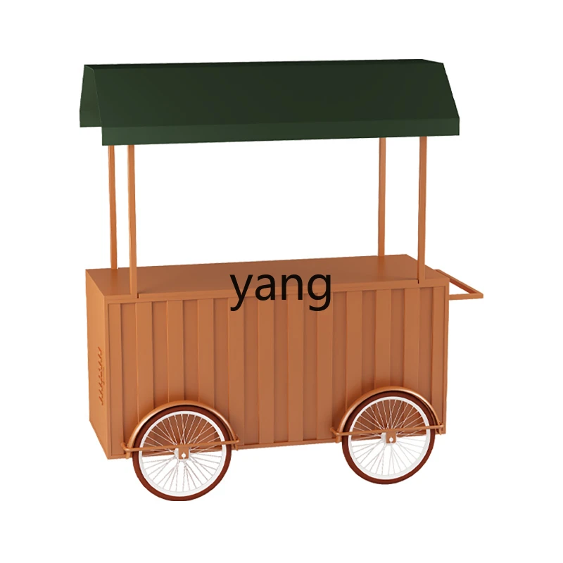 YJQ Outdoor Camp Coffee Stall Cart Night Market Snack Market Scenic Area Mobile Selling Cart