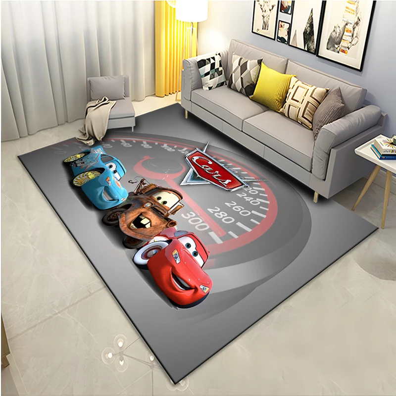 Disney Cars Lightning Mcqueen Large Area Rugs Carpets Home Living Rooms Children\'s Kids Bedroom Sofa Doormat Floor Non-slip Mats