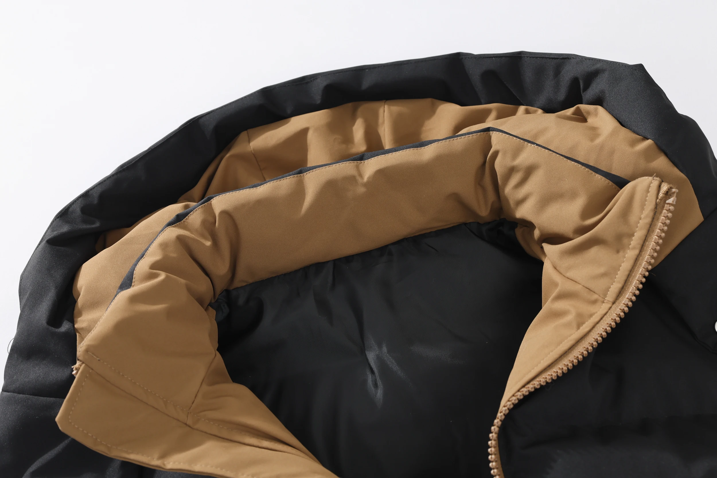 سترة منتفخة للرجال من Streetwear - غطاء رأس قابل للإزالة مع رباط وجيوب بسحاب مخفية، منفعل للمظهر اليومي للشتاء #5