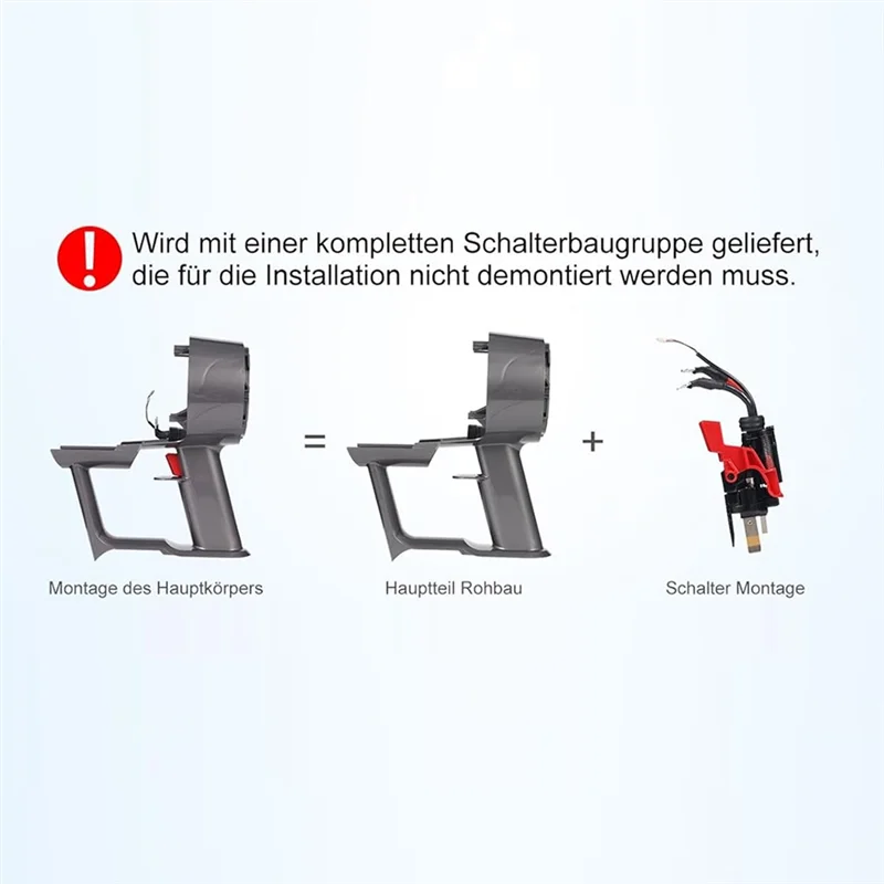 A74G-مبيت تجميع الجسم الرئيسي لـ Dyson V11 V15 مجموعة الجسم الرئيسية للمكنسة الكهربائية (فقط لإصدار النقر في الإصدار)