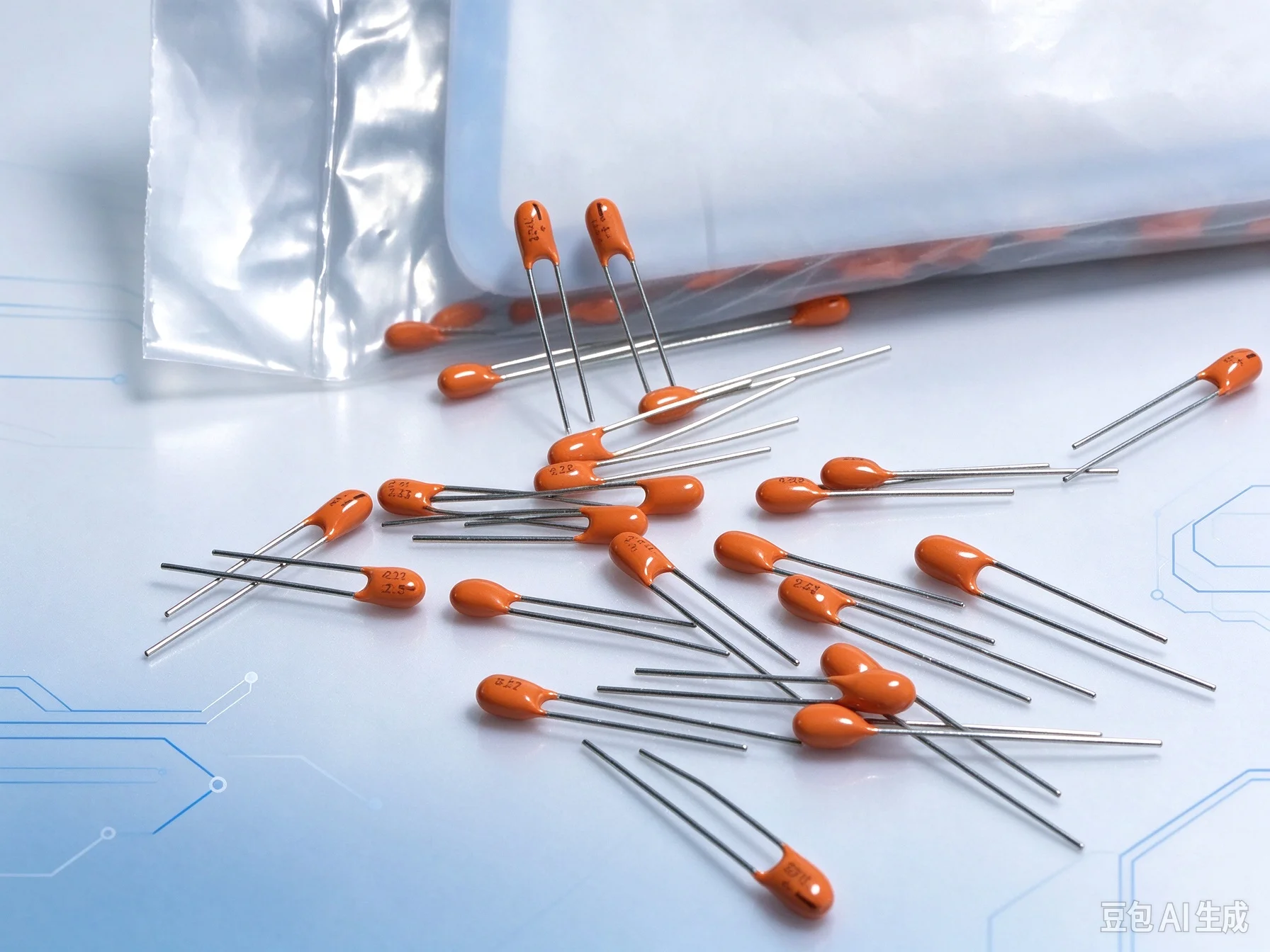 Vintage for SPRAGUE 0.22UF 35V Tantalum Capacitor 3mm Pin  200pcs
