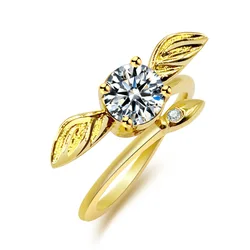 Harry Potter Rotatable Ring Slytherin Golden Snitch with Wings Ring for Women Fashion Jewelry Christmas Gifts Girls Accessories