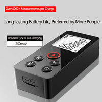 TECGAGE Digital Laser Rangefinder - 50m/80m/120m Range,  Surveying Equipment | Digital Display | Durable Construction