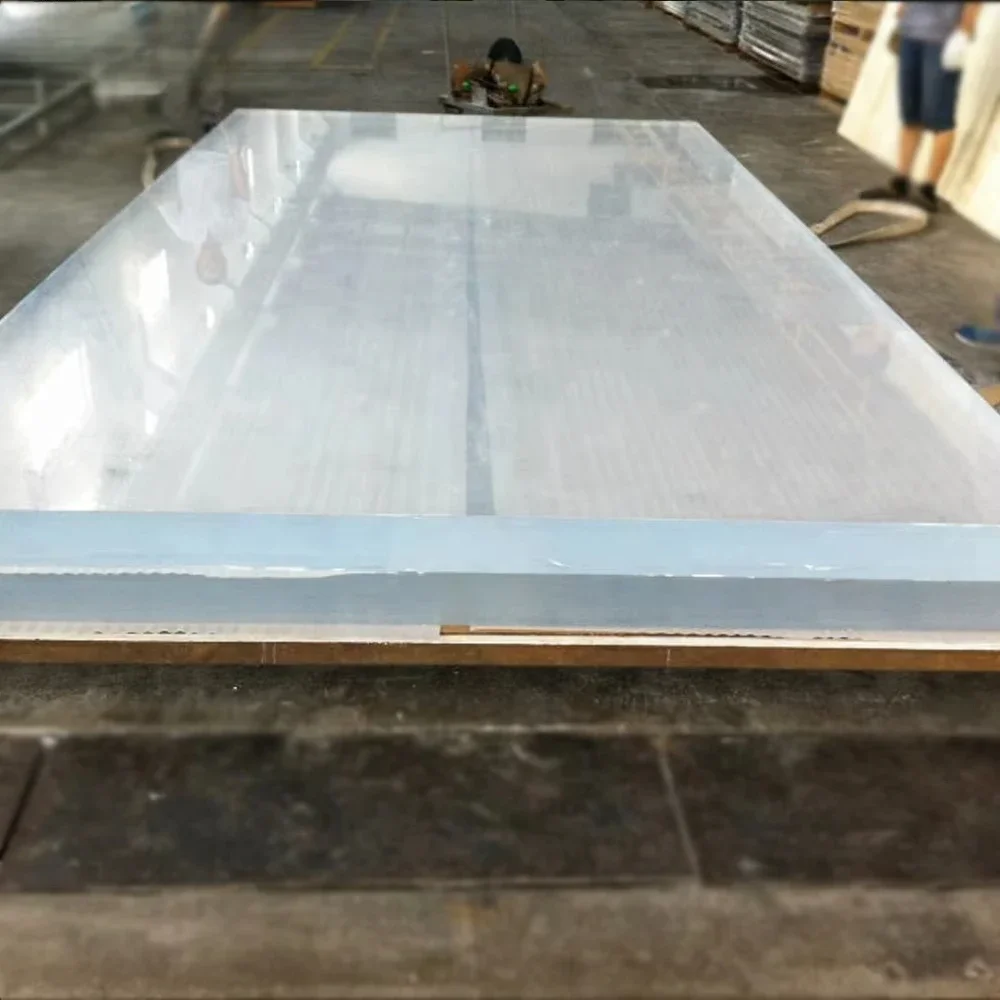 プール壁建設 20-300 ミリメートル 100 バージンルーサイトアクリルプールガラスパネル屋外スイミングプール用