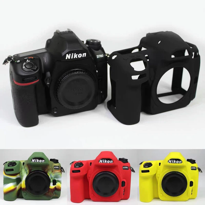 

Rubber Silicon Sleeve Armor Skin Case Body Cover Protector for Nikon D780 D 780 DSLR Camera Shell Protective Soft Video Bag