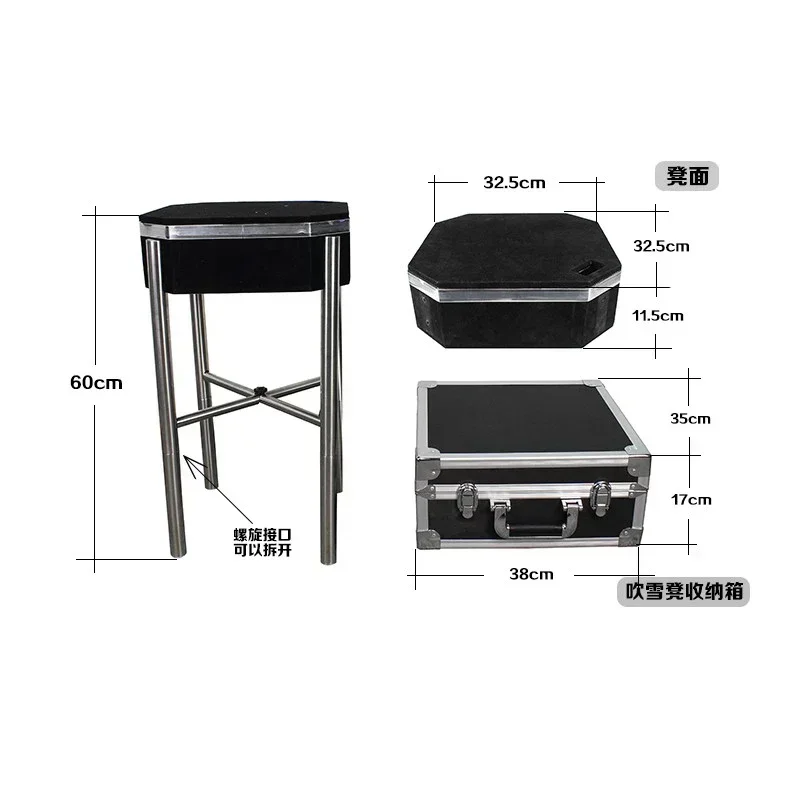 Snow Animator Stool 2.0 Improved Version Can Be Disassembled Stage Magic Trick Magicians Prop Accessory Illusion with Case