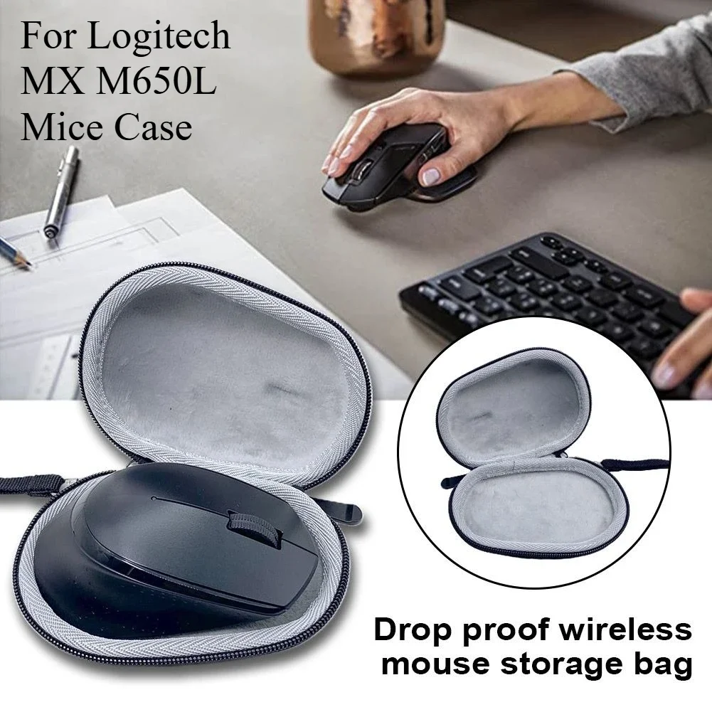 EVA Carrying Bag Waterproof Protection Box For Logitech MX M650L - Shockproof Cover Mouse Storage Case & Portable Carrying Pouch