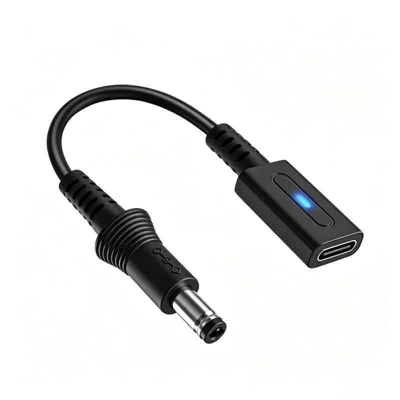 1M PD USB C to DC 5.5x2.1mm Center Negative Power Cable Fast Charging Cord for Travel Retro Game Use
