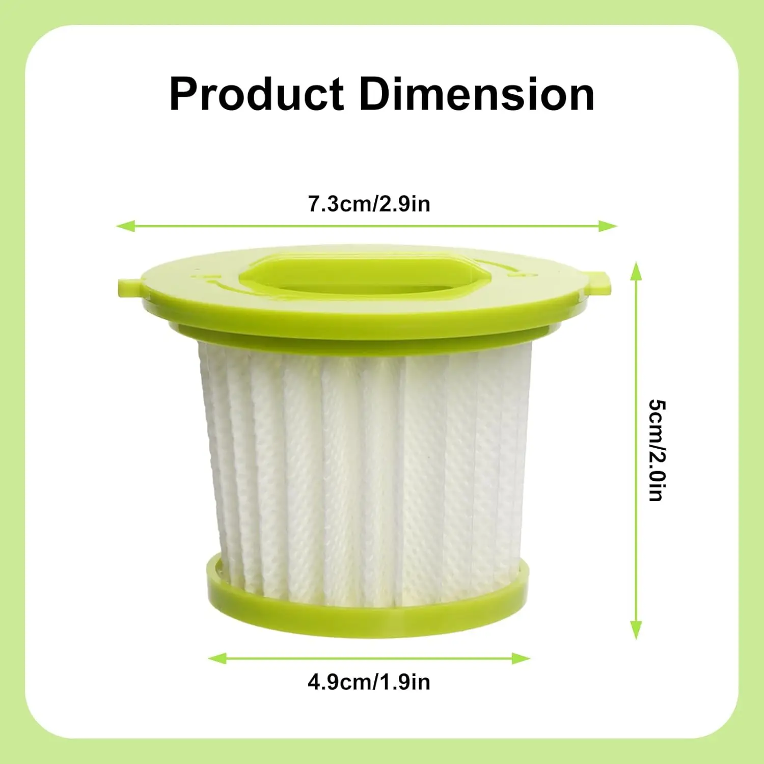 4 sztuki filtrów do odkurzacza Ryobi ONE+ 18V PCL700 PCL704 PCL705, żółte, A32F05N A32HF00