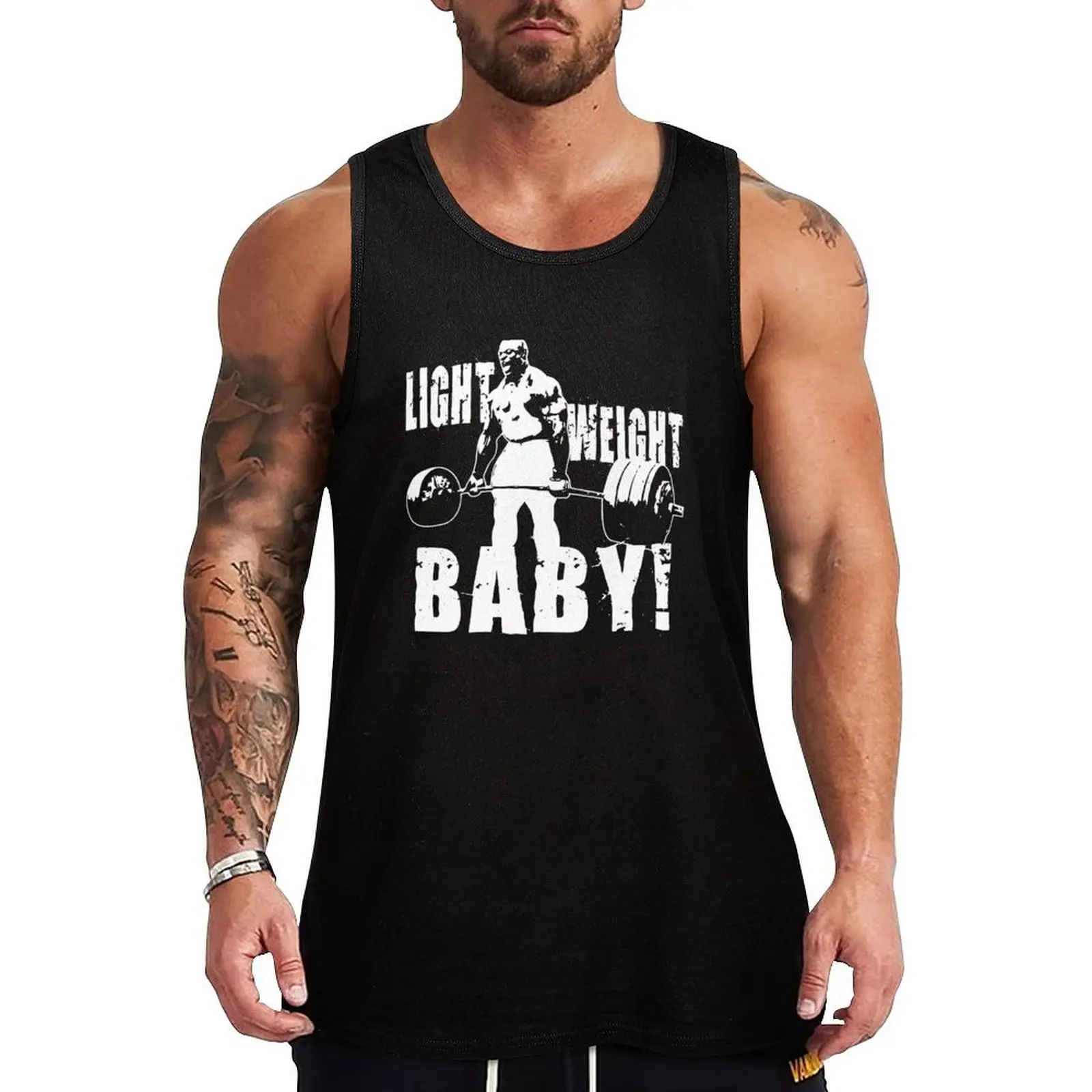 Light Weight Baby! (Ronnie Coleman) Tank Top Vacation Casual Tank Top Beach Sleeveless Loose Fit