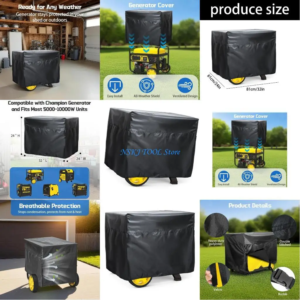 

L8RC Generator Protective Shield Dust Cover Waterproof Generator Cover Protectors