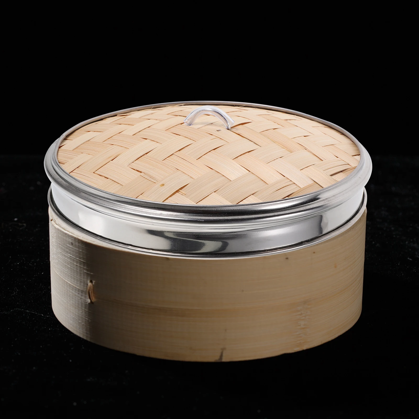 

1pc Bamboo Steamer Cover Steaming Basket Lid For Kitchen Chinese Cooking Dishwasher Safe Bun Dumpling Steamer