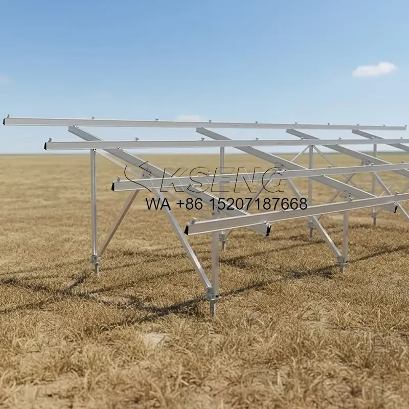 Wmwmnu Wind Resistant Aluminum Solar Panel Ground Mounting System for Stable Structure and Improved Energy Output