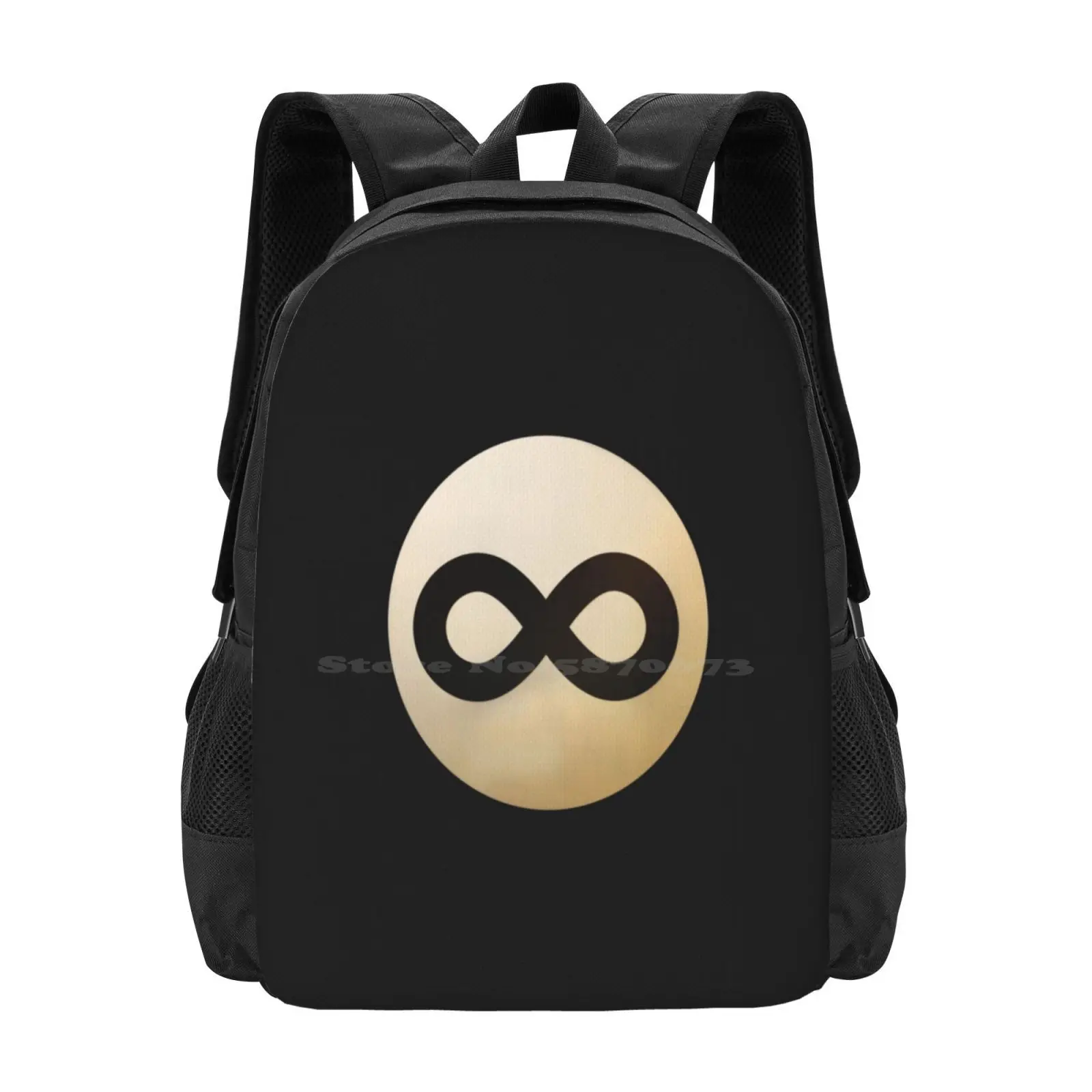 Infinity Ball Hot Sale Schoolbag Backpack Fashion Bags Snooker Eightball 8Ball Billiards Game Juxtaposition Juxtapose Number