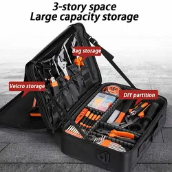 Portátil Oxford Pano Handheld Tool Bag, carpintaria eletricista, Repair Tools Storage, Multifuncional Hardware Packaging