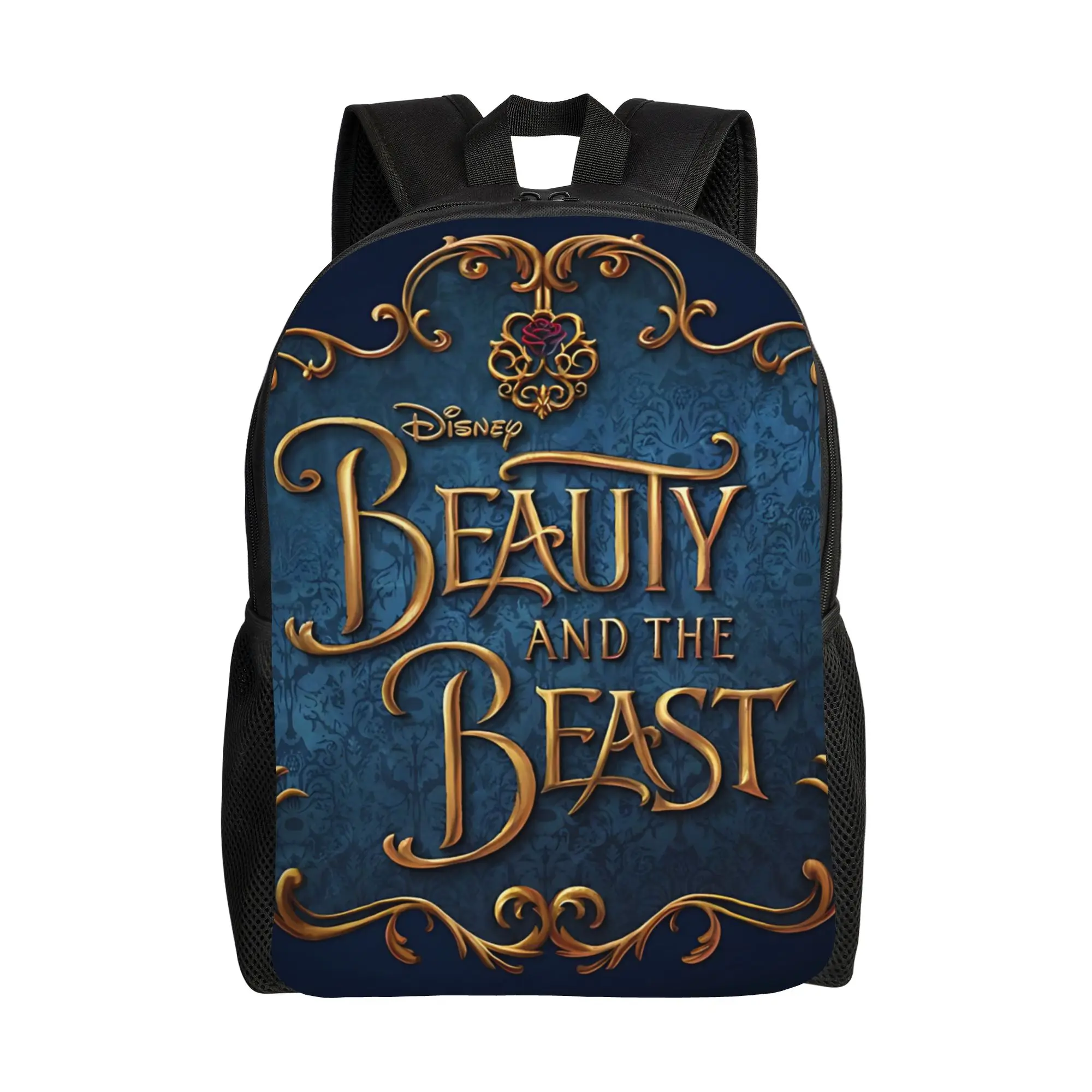 Mochila de 1 pieza con elementos de la Bella y la Bestia para el nuevo año escolar, regalo de regreso a clases, comienza el nuevo semestre