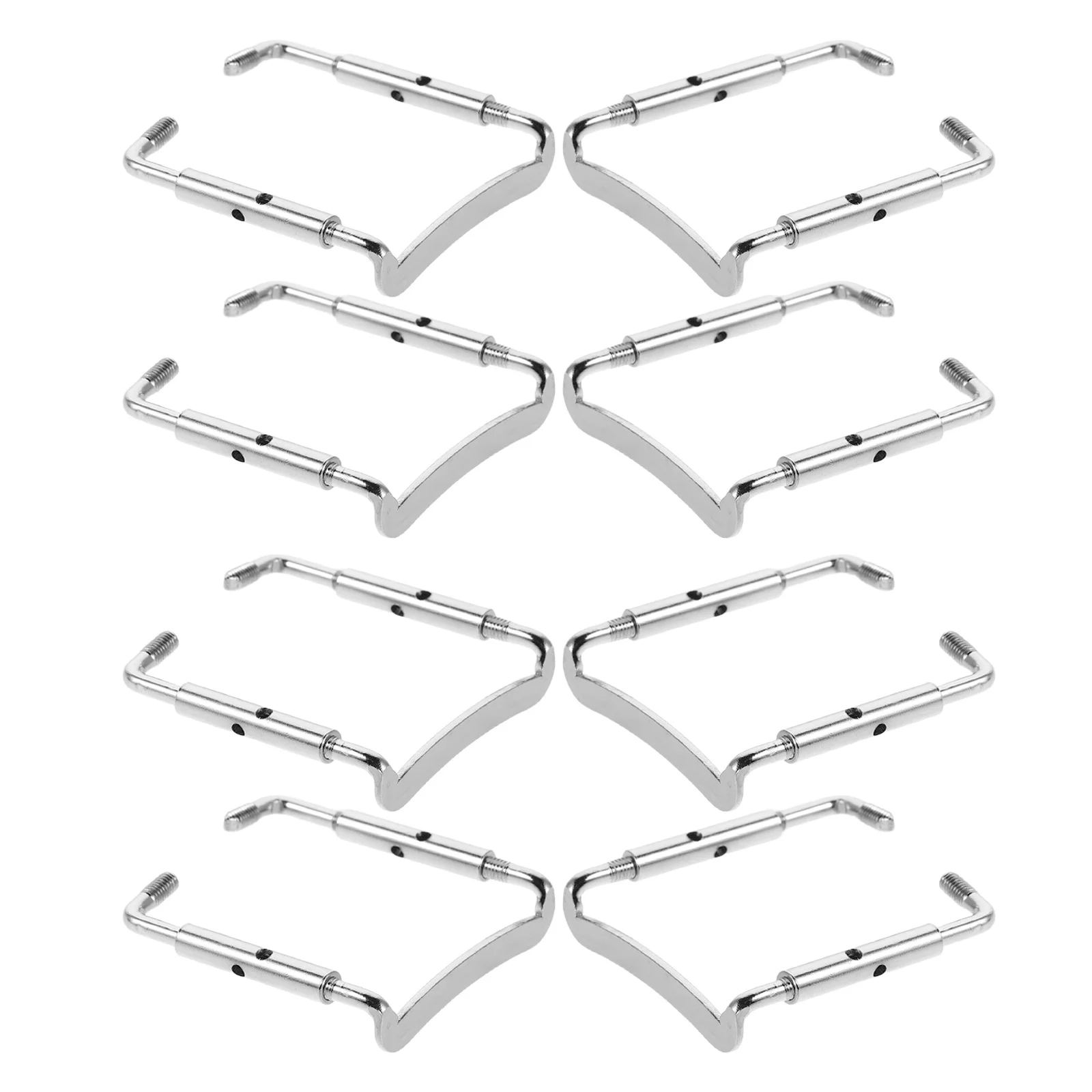 

8 PCS Instrument Accessories Silver Screws Violin Accessory Metal Chin Rest Clamp Chinrest Replacement Adjuster for Repair