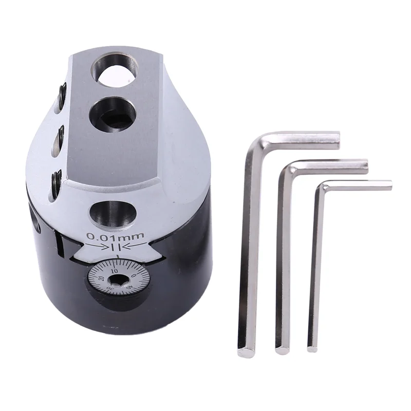 

HHO-2X 2Inch 50Mm F1 Type Boring Head 12Mm Lathe Boring Bar Milling Holder For Mt2 Mt3 R8 Shank Milling Machine Tools
