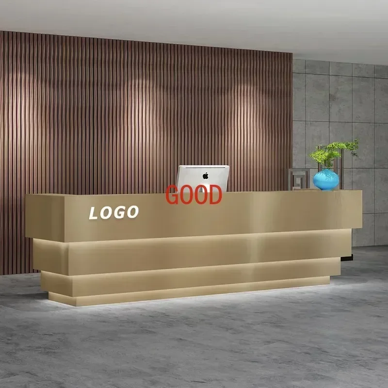 Hairdressing Counter Customer Center Reception Furniture Reseption Desk Aesthetic Stores Banco Cassa Reception Supermarket