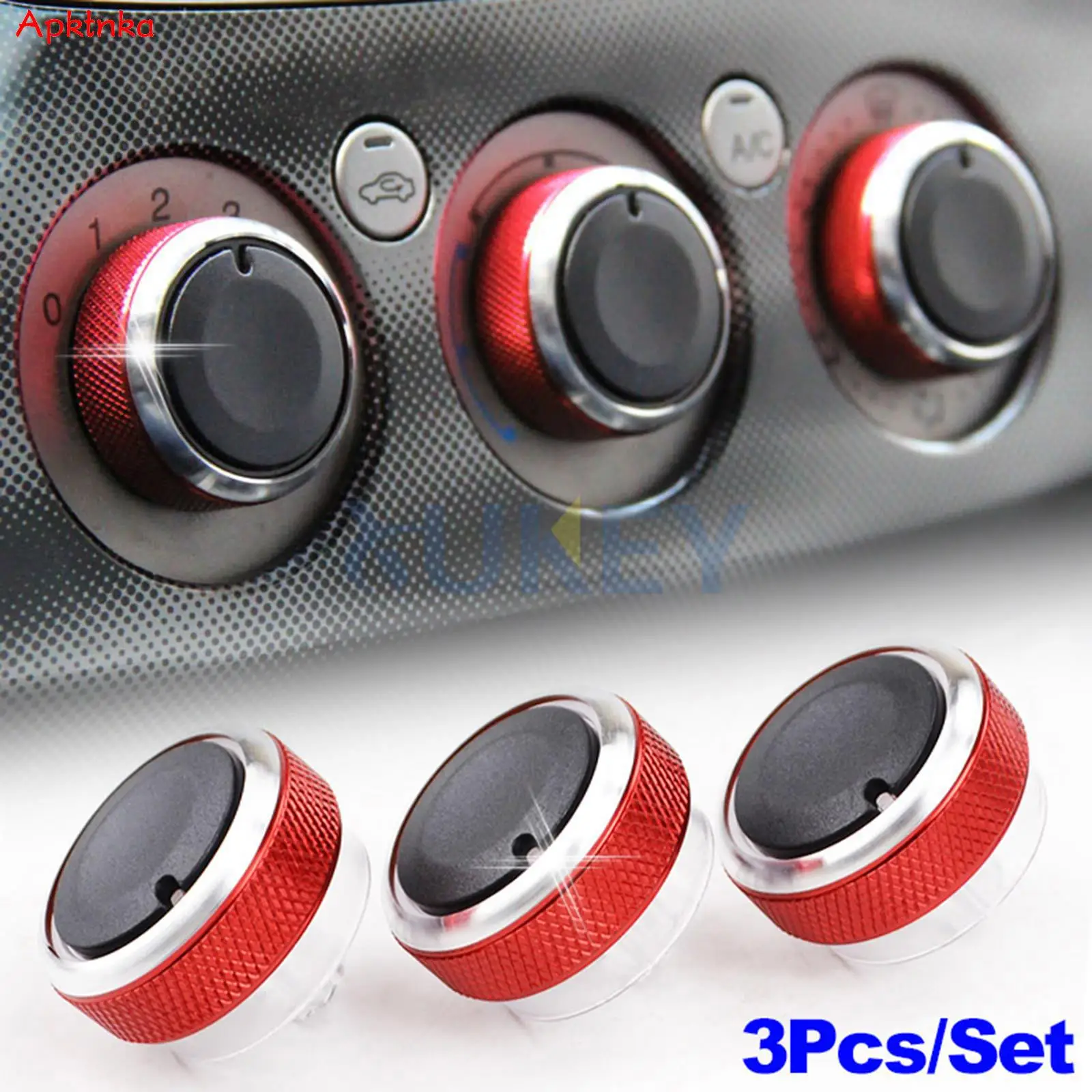 3x For Ford Focus MK2 MK3 Mondeo MK4 S-Max C-Max MK1 Car Air Conditioning Switch A/C Knob Heater Climate Control Buttons